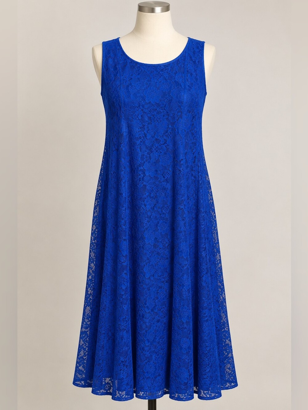 Candalite Blue Lace Maxi Dress Size XL - Excellent Used Condition